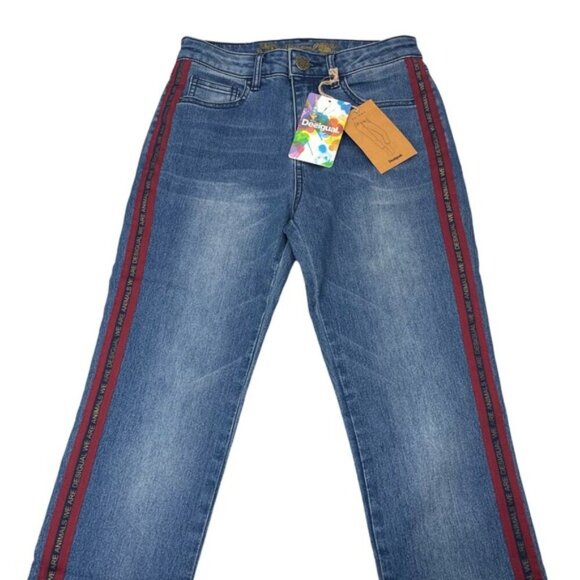 NWT DESIGUAL Skinny Cropped Jean Sz 0 - Picture 6 of 11